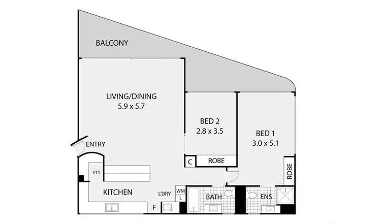 Floorplan of Homely unit listing, 6/10 Pacific Boulevard, Buddina QLD 4575