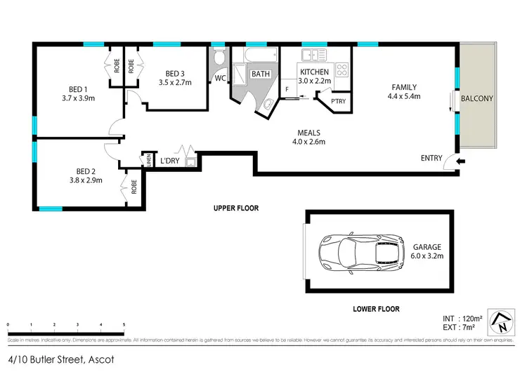 Floorplan of Homely unit listing, 4/10 Butler, Ascot QLD 4007