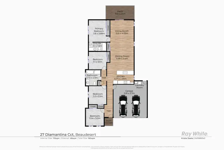 Floorplan of Homely house listing, 27 Diamantina Circuit, Beaudesert QLD 4285