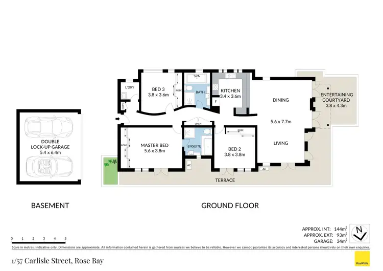 Floorplan of Homely apartment listing, 1/57 Carlisle Street, Rose Bay NSW 2029