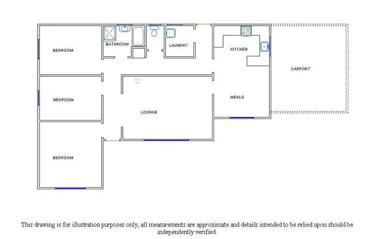 Floorplan of Homely house listing, 12 Oliver Street, Bordertown SA 5268
