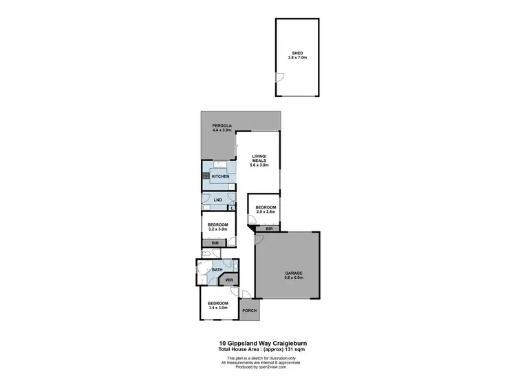 Floorplan of Homely house listing, 10 Gippsland Way, Craigieburn VIC 3064