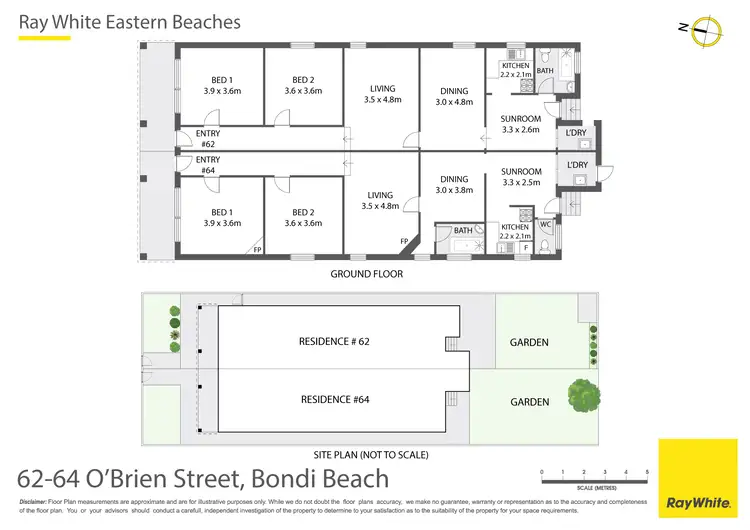 Floorplan of Homely house listing, 62 & 64 O'Brien Street, Bondi Beach NSW 2026