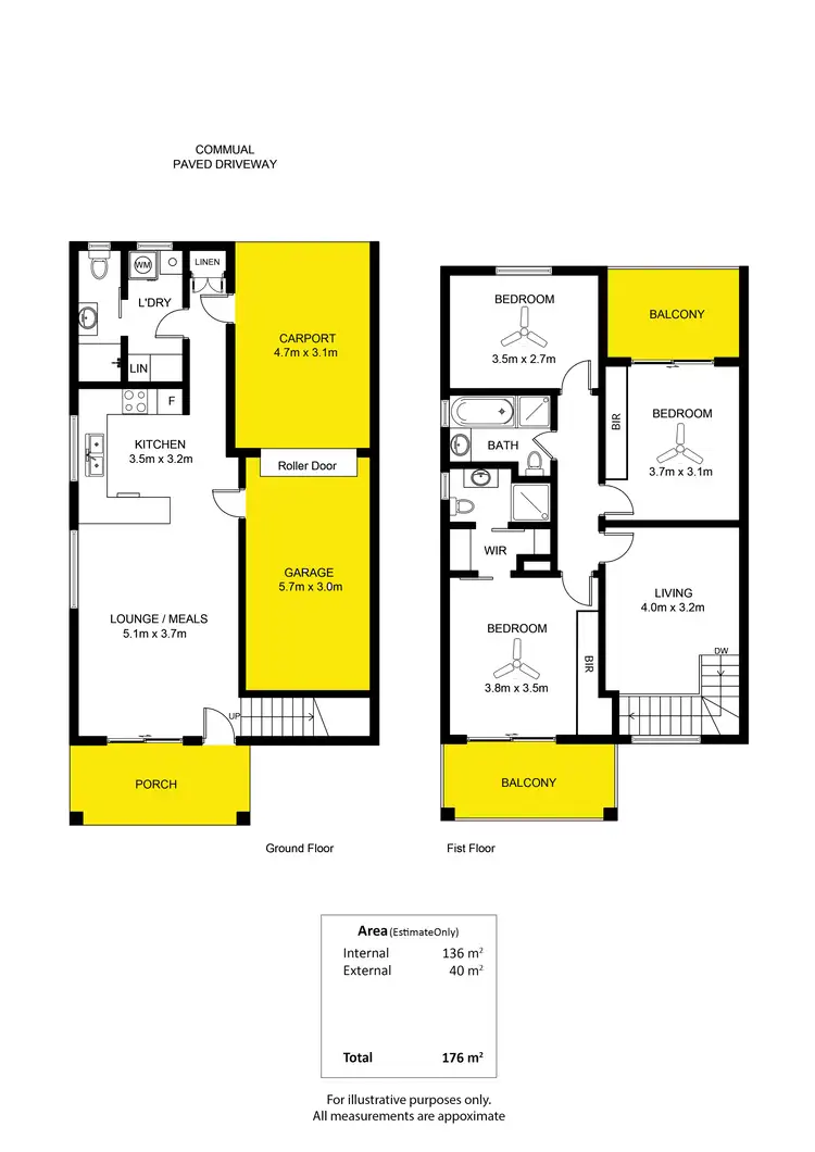 Floorplan of Homely townhouse listing, 4/152A Trimmer Parade, Seaton SA 5023