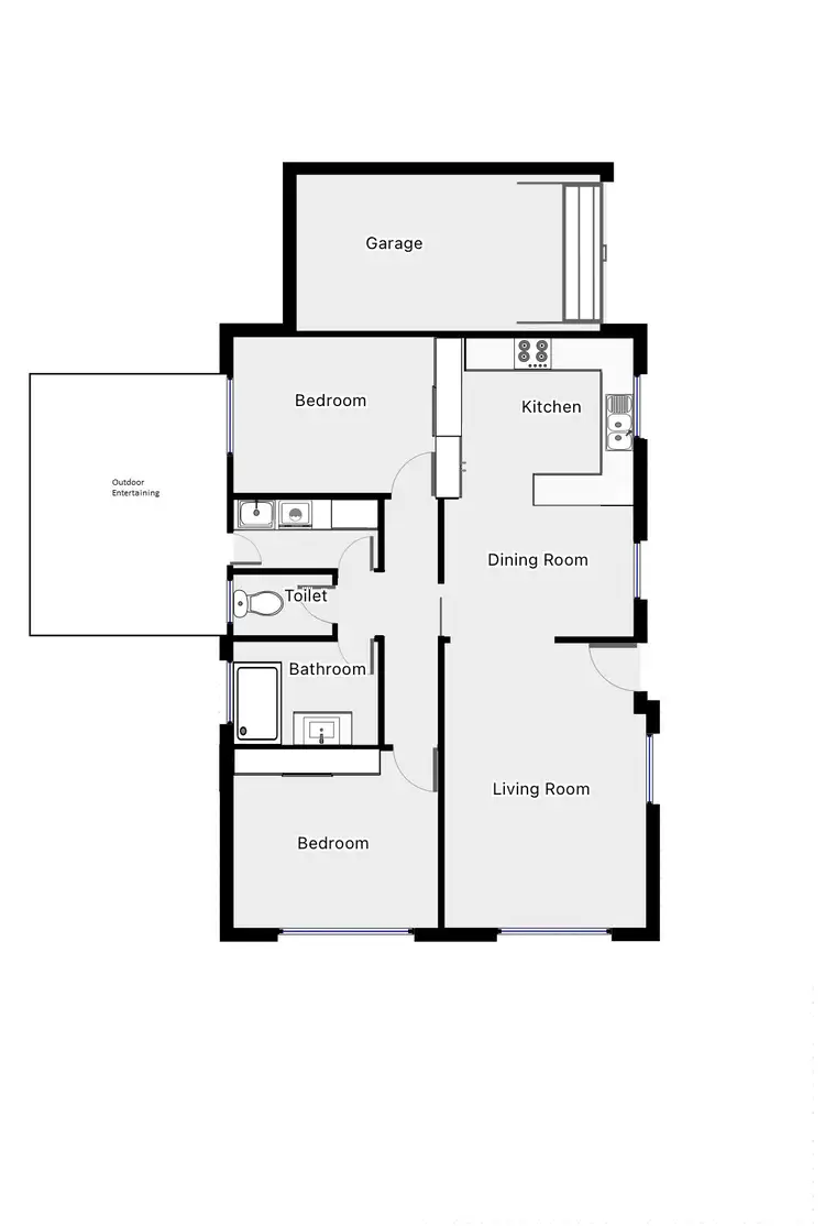 Floorplan of Homely townhouse listing, 1/7 Wittman Avenue, Mildura VIC 3500