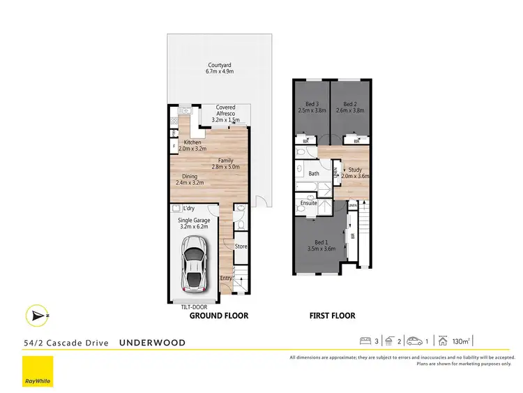 Floorplan of Homely townhouse listing, 54/2 Cascade Drive, Underwood QLD 4119