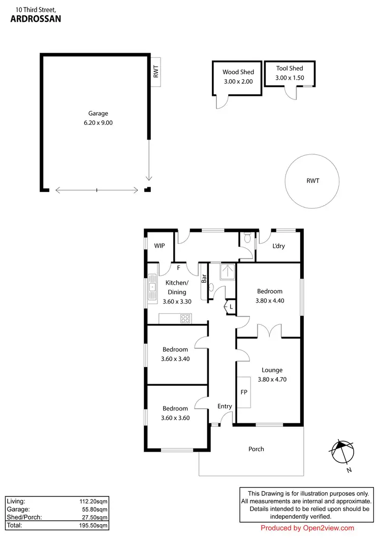 Floorplan of Homely house listing, 10 Third Street, Ardrossan SA 5571