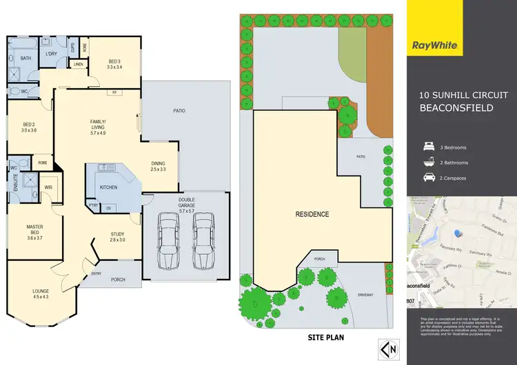 Floorplan of Homely house listing, 10 Sunhill Court, Beaconsfield VIC 3807