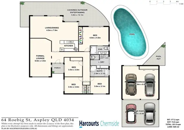 Floorplan of Homely house listing, 68 Roebig Street, Aspley QLD 4034