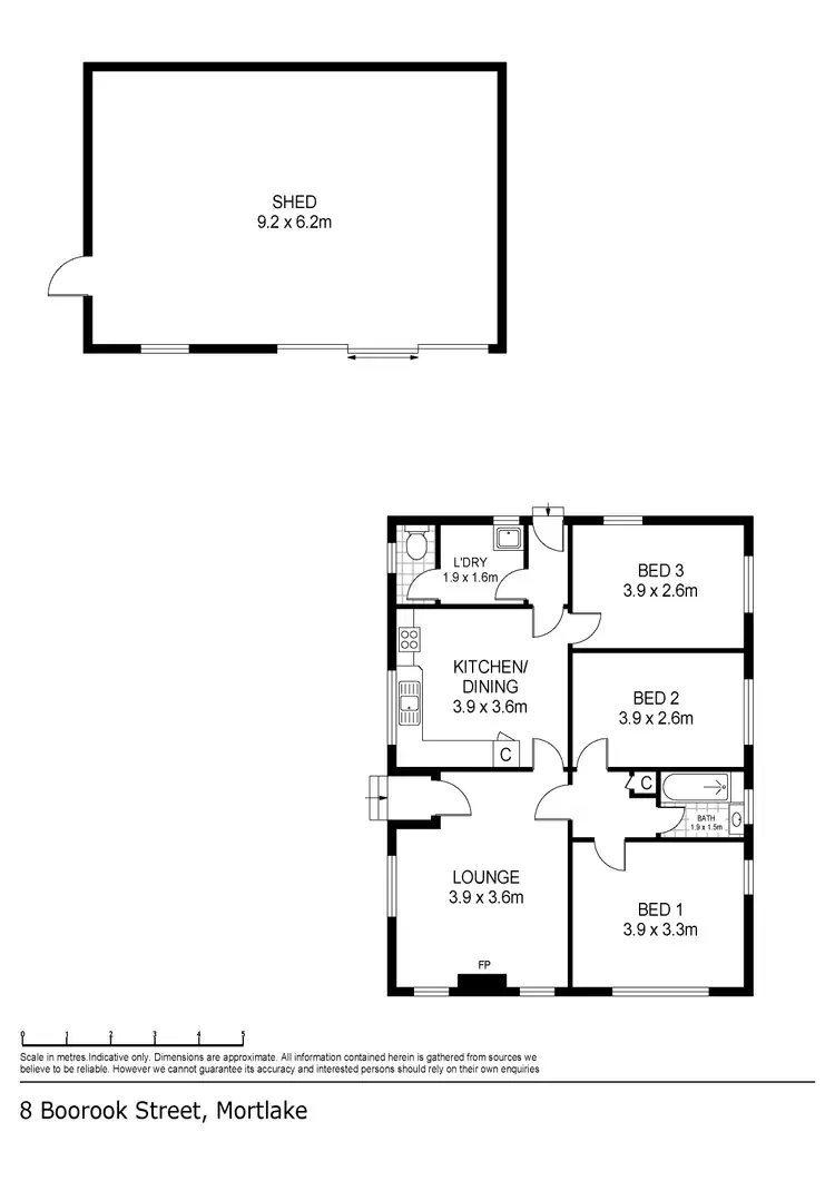 Floorplan of Homely house listing, 8 Boorook Street, Mortlake VIC 3272