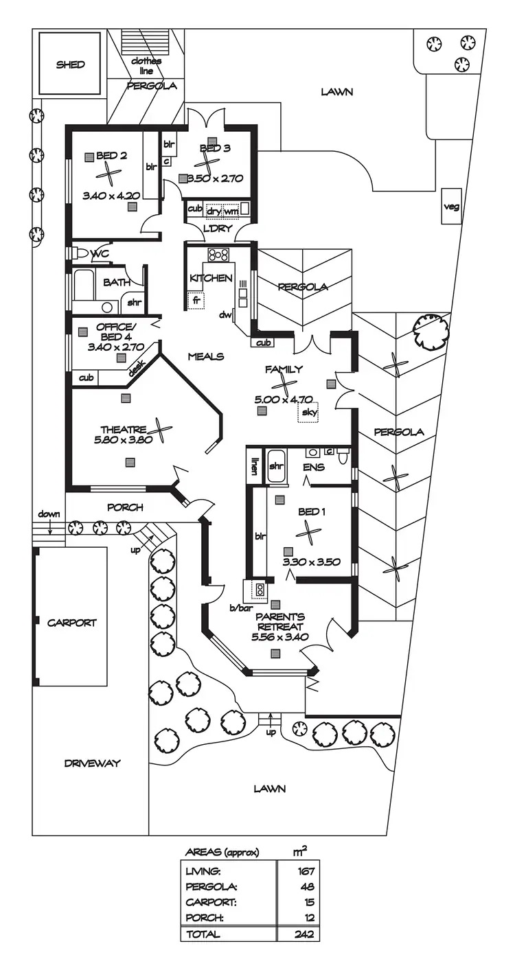 Floorplan of Homely house listing, 9 Unity Place, Golden Grove SA 5125