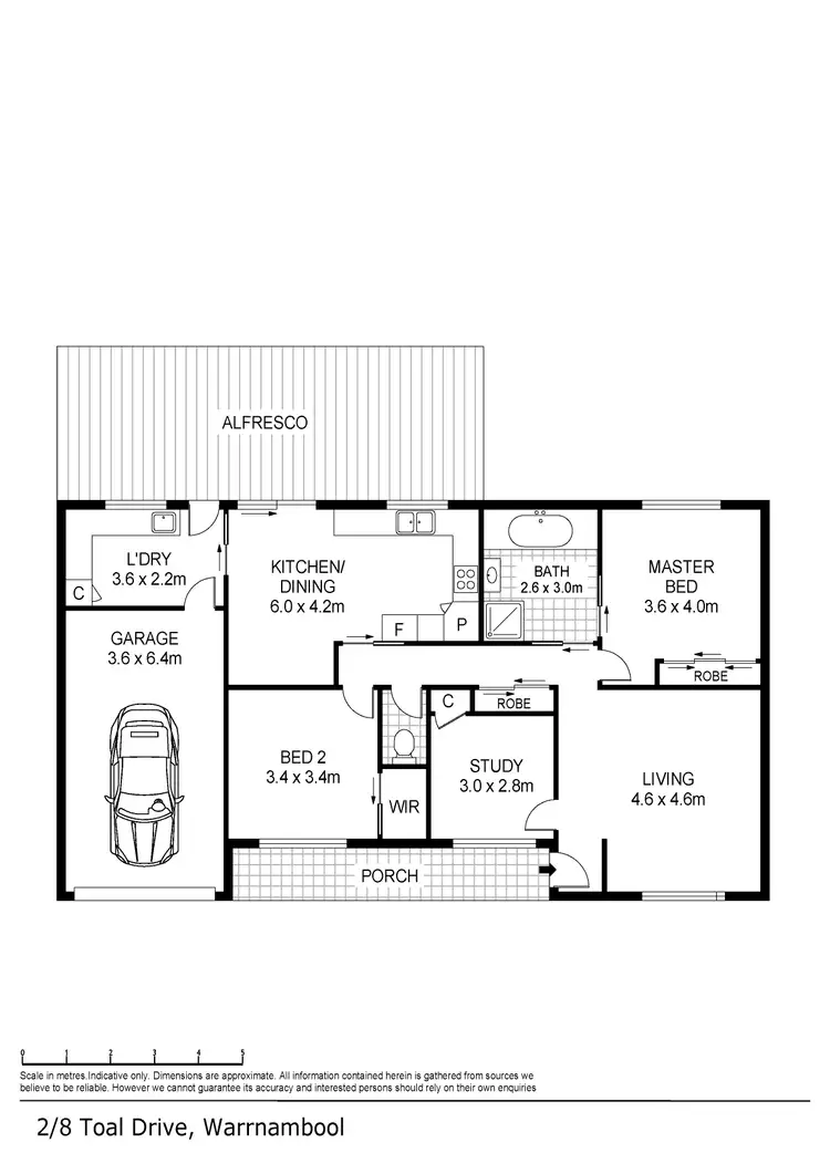 Floorplan of Homely house listing, 2/8 Toal Drive, Warrnambool VIC 3280