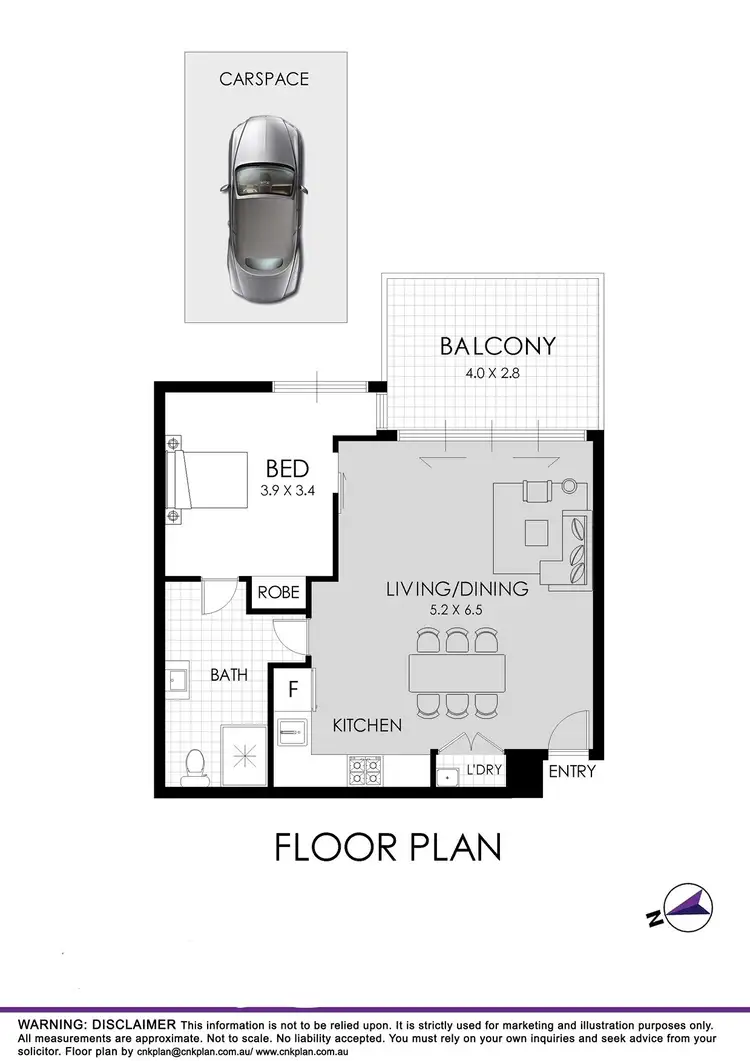 Floorplan of Homely apartment listing, C402/10-16 Marquet Street, Rhodes NSW 2138