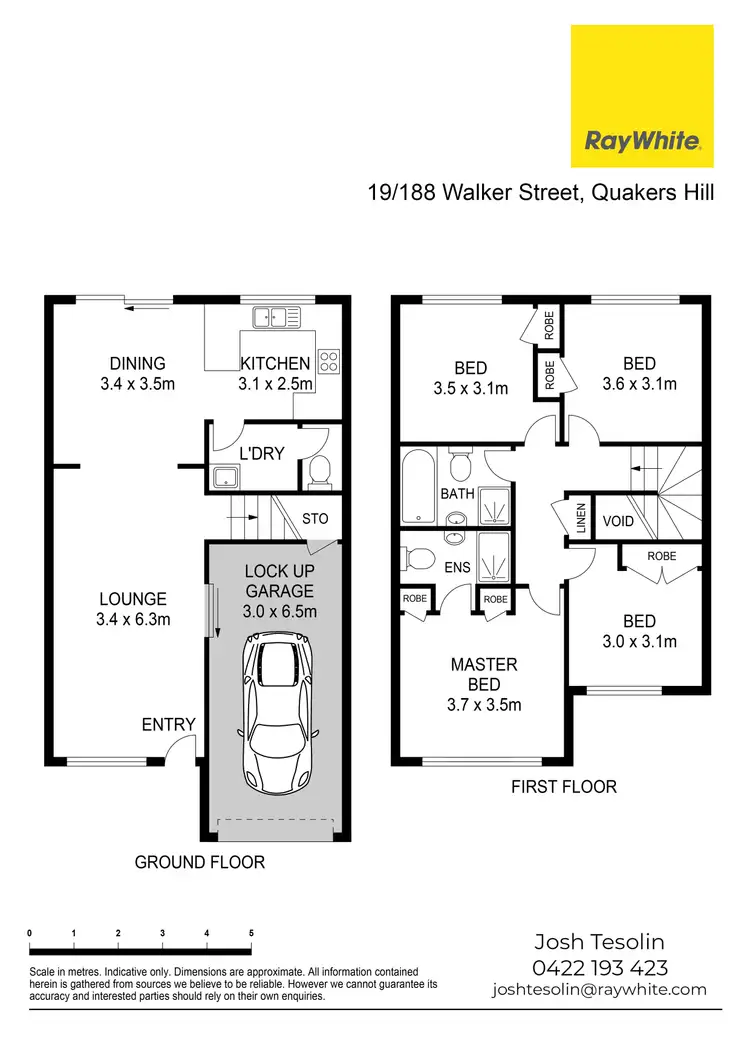 Floorplan of Homely townhouse listing, 19/188 Walker Street, Quakers Hill NSW 2763
