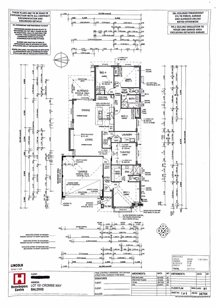 Floorplan of Homely house listing, 22 Crombie Way, Baldivis WA 6171