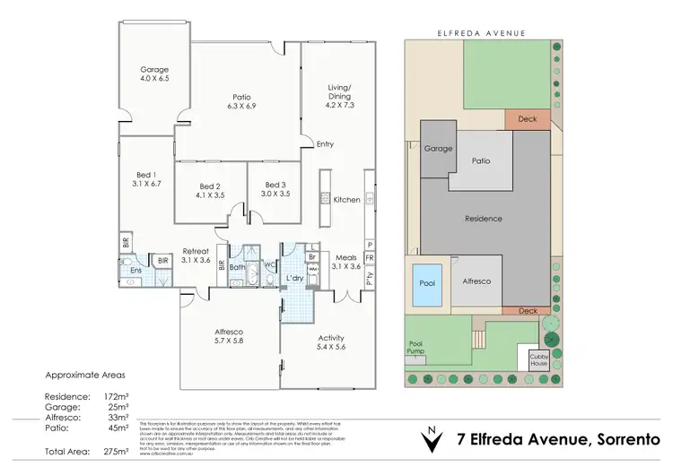 Floorplan of Homely house listing, 7 Elfreda Avenue, Sorrento WA 6020