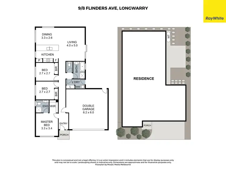 Floorplan of Homely unit listing, 9/8 Flinders Road, Longwarry VIC 3816