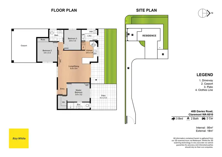 Floorplan of Homely house listing, 40B Davies Road, Claremont WA 6010