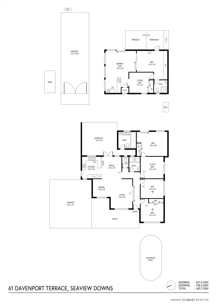 Floorplan of Homely house listing, 61 Davenport Terrace, Seaview Downs SA 5049