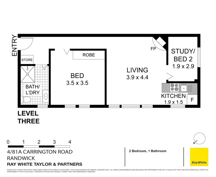 Floorplan of Homely apartment listing, 4/81A Carrington Road, Randwick NSW 2031