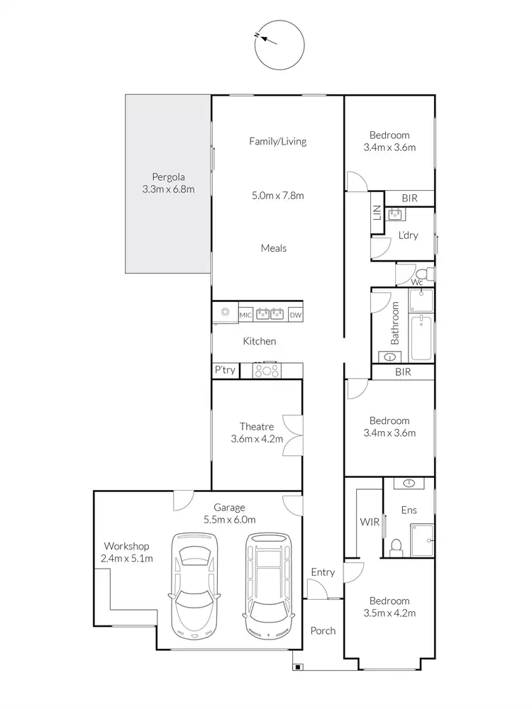 Floorplan of Homely house listing, 27 Cape Barron Drive, Lara VIC 3212