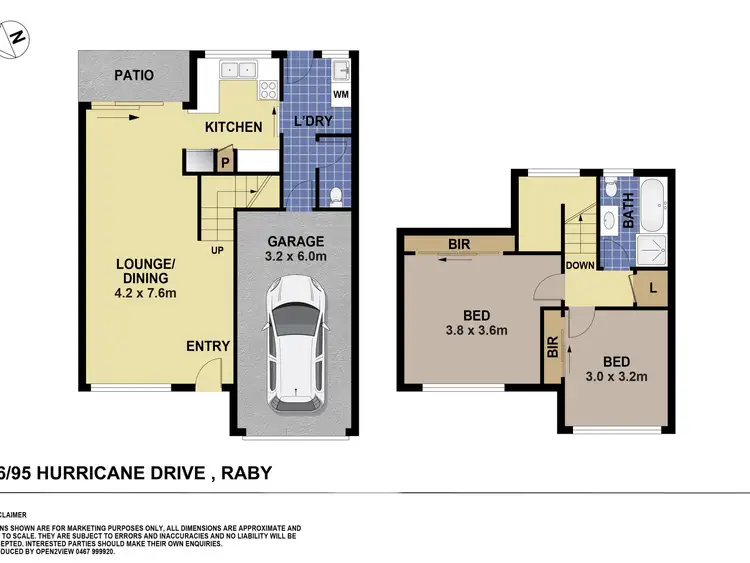 Floorplan of Homely house listing, 6/95 Hurricane Drive, Raby NSW 2566