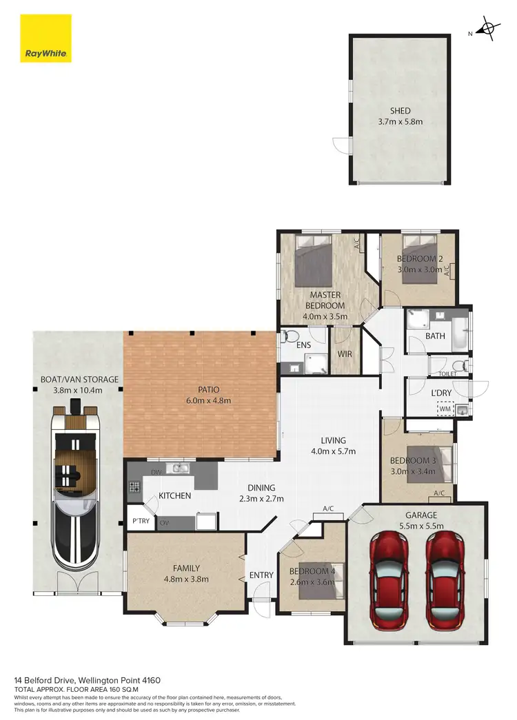 Floorplan of Homely house listing, 14 Belford Drive, Wellington Point QLD 4160
