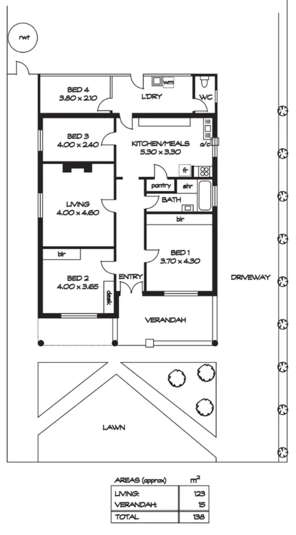 Floorplan of Homely house listing, 3 Lane Street, Richmond SA 5033