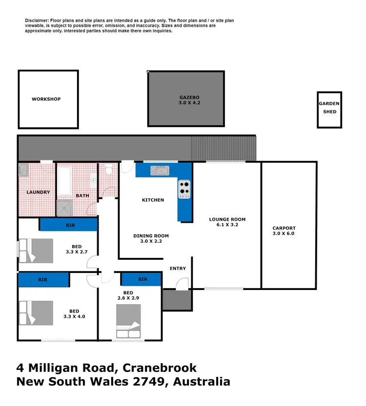 Floorplan of Homely house listing, 4 Milligan Road, Cranebrook NSW 2749
