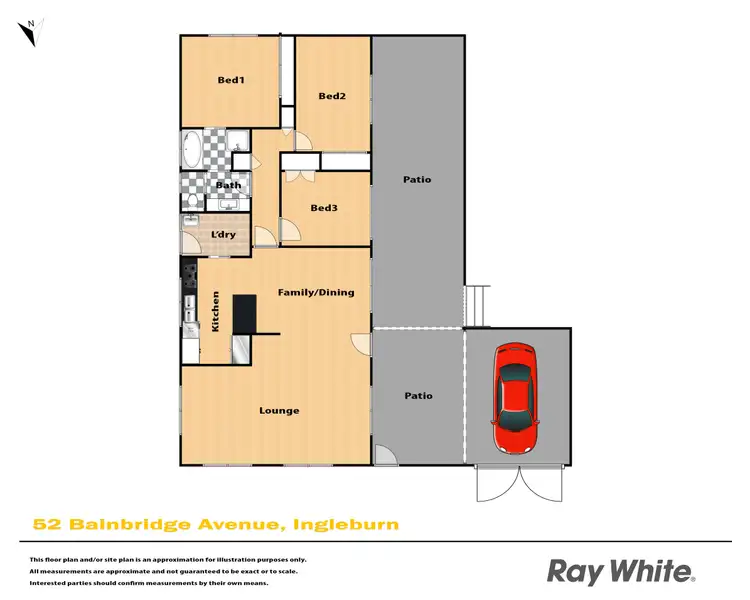 Floorplan of Homely house listing, 52 Bainbridge Avenue, Ingleburn NSW 2565