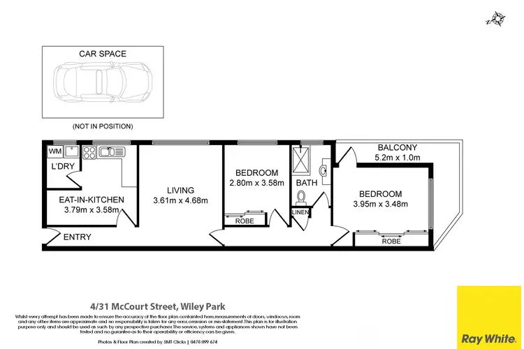 Floorplan of Homely unit listing, 4/31 McCourt Street, Wiley Park NSW 2195