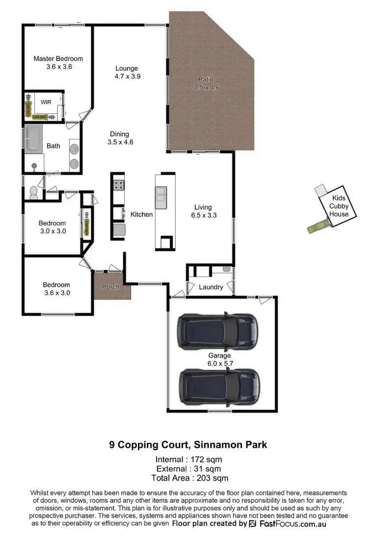 Floorplan of Homely house listing, 9 Copping Court, Sinnamon Park QLD 4073