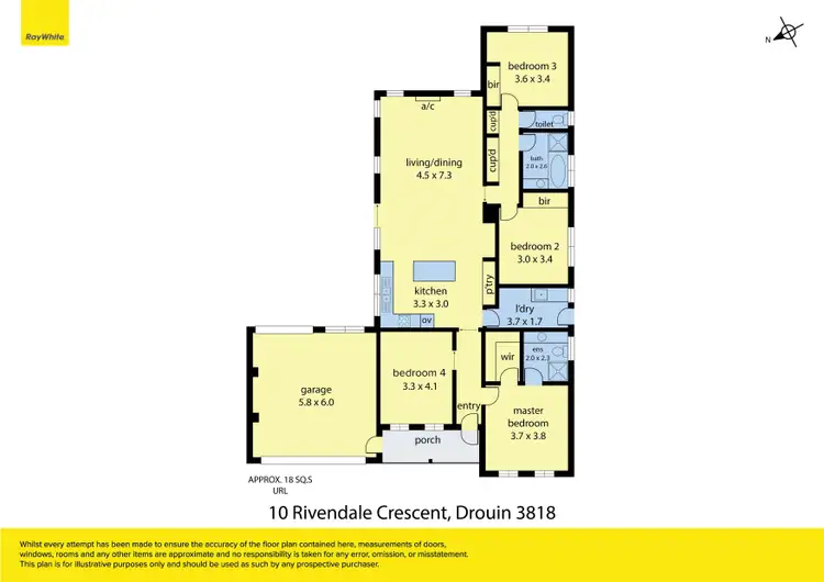 Floorplan of Homely house listing, 10 Rivendale Crescent, Drouin VIC 3818