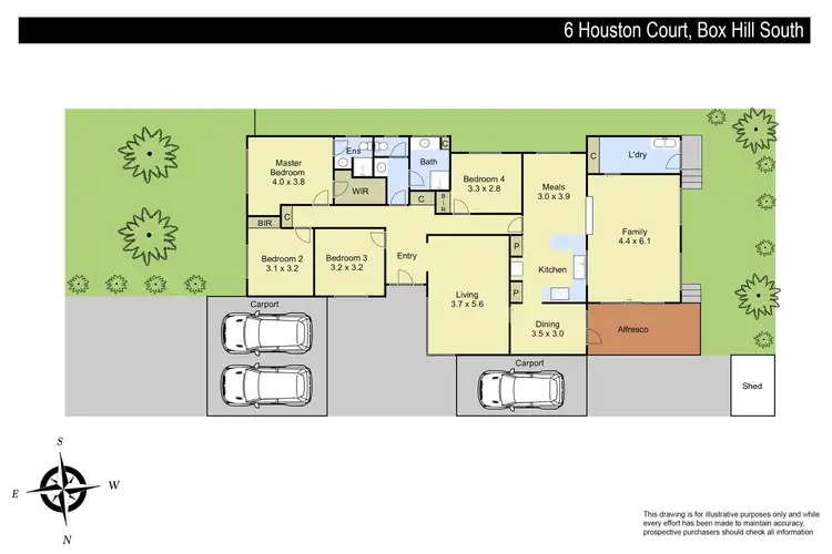 Floorplan of Homely house listing, 6 Houston Court, Box Hill South VIC 3128