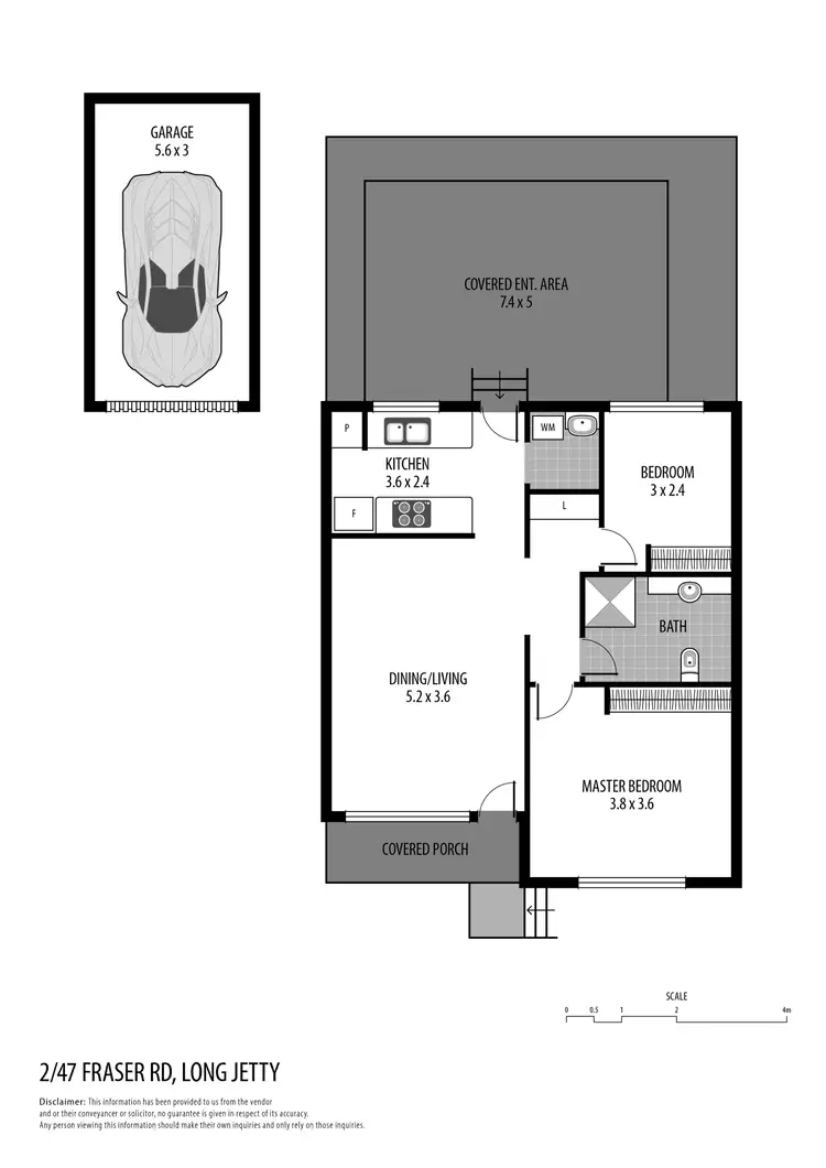Floorplan of Homely villa listing, 2/47 Fraser Road, Long Jetty NSW 2261