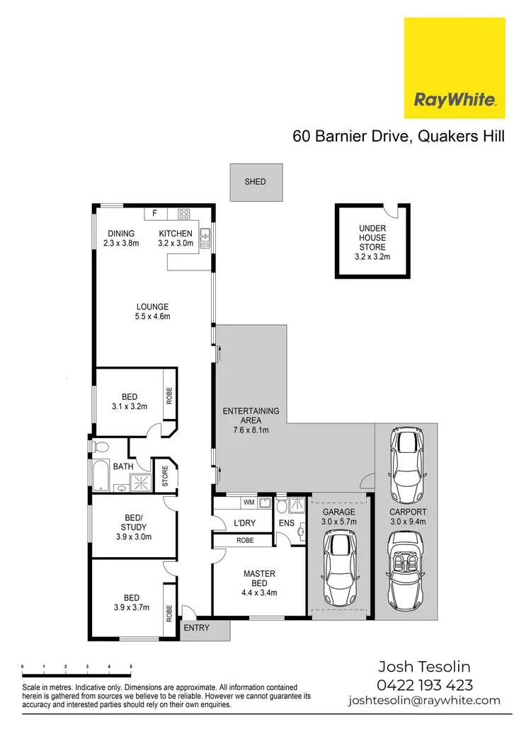 Floorplan of Homely house listing, 60 Barnier Drive, Quakers Hill NSW 2763