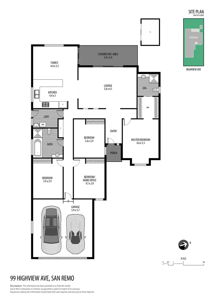 Floorplan of Homely house listing, 99 Highview Avenue, San Remo NSW 2262
