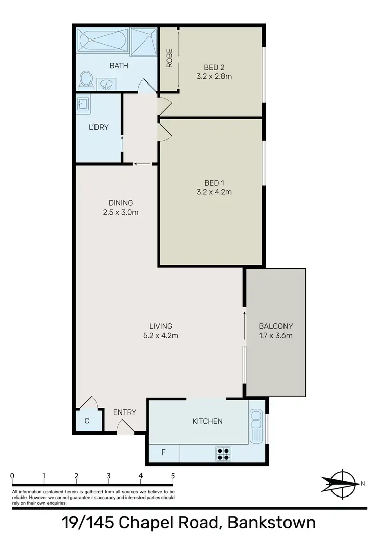 Floorplan of Homely unit listing, 19/145 Chapel Road South, Bankstown NSW 2200