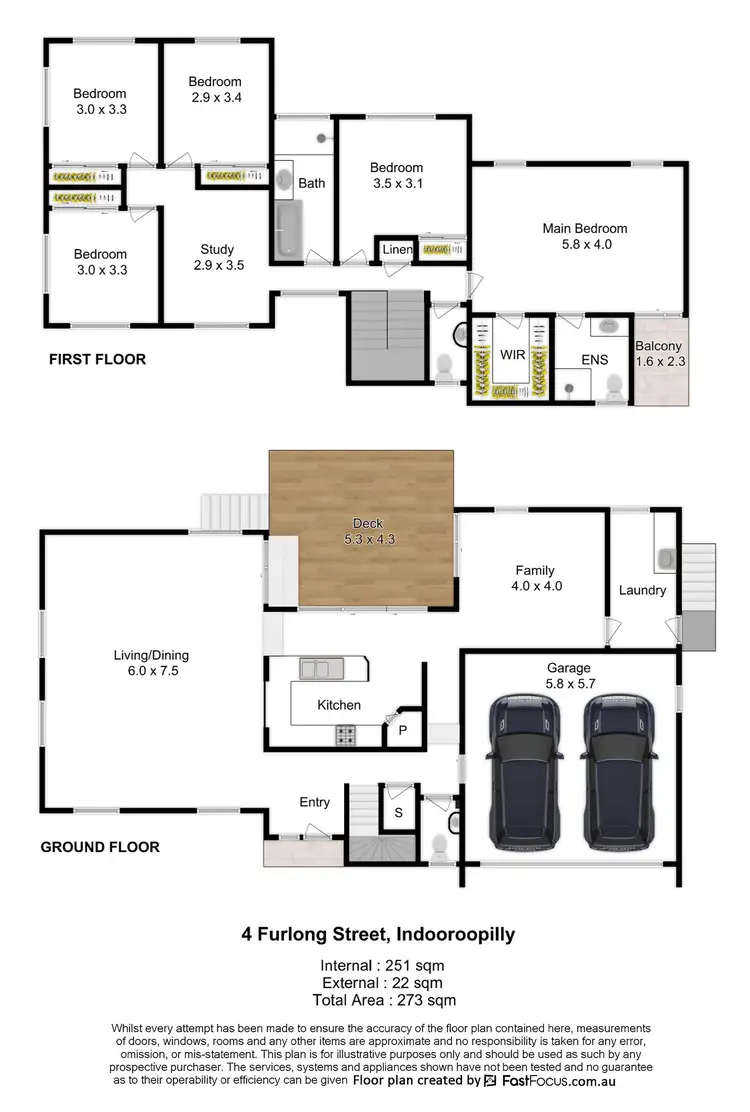 Floorplan of Homely house listing, 4 Furlong Street, Indooroopilly QLD 4068