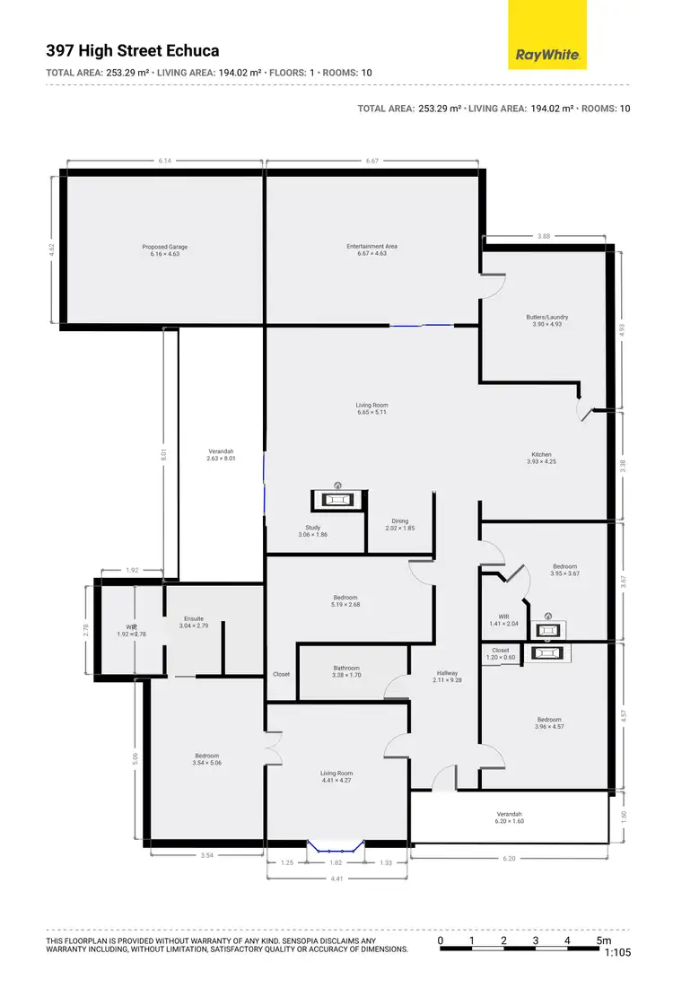 Floorplan of Homely house listing, 397 High Street, Echuca VIC 3564