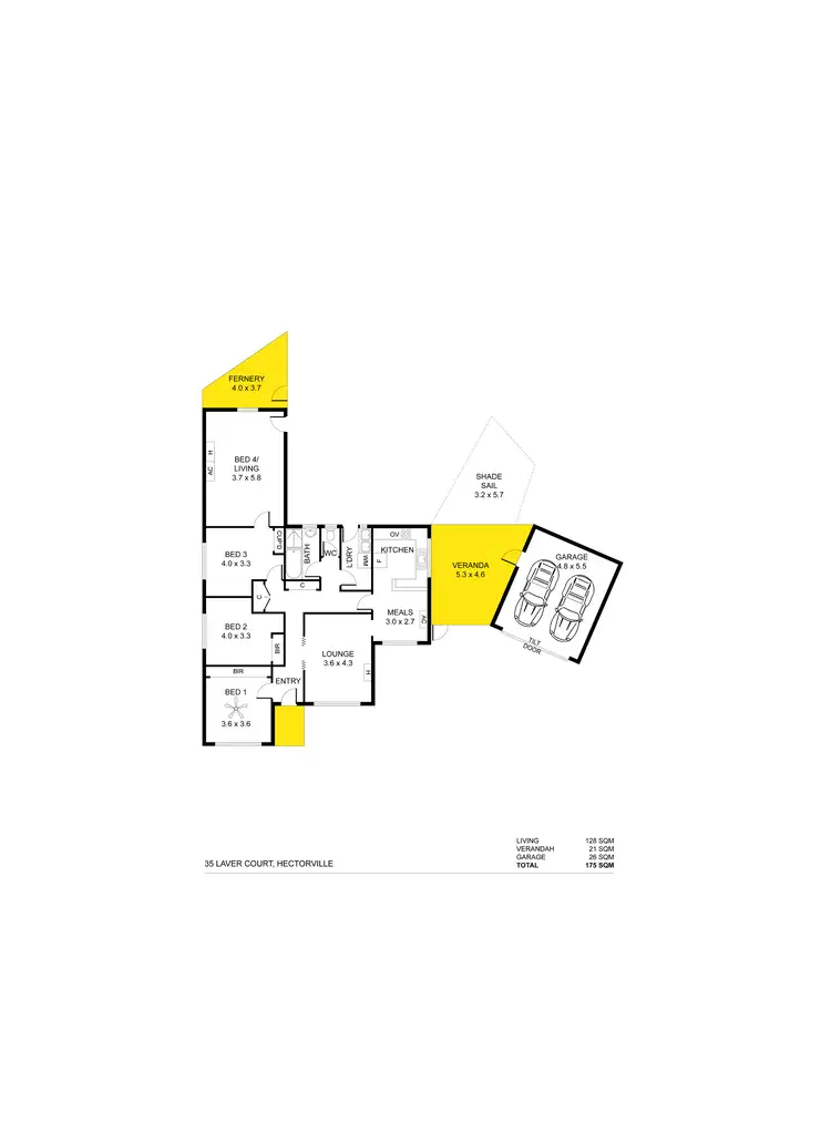 Floorplan of Homely house listing, 35 Laver Court, Hectorville SA 5073