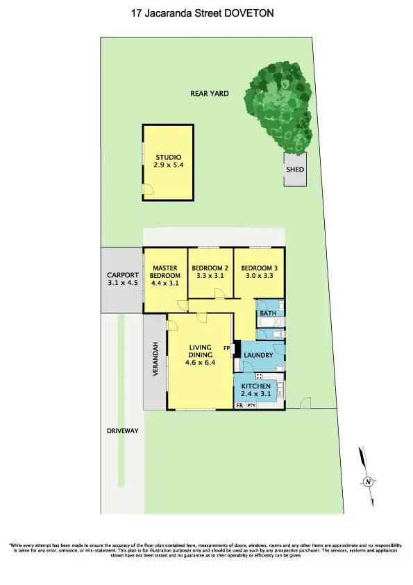 Floorplan of Homely house listing, 17 Jacaranda Street, Doveton VIC 3177