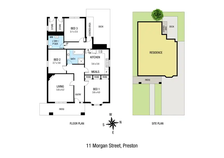 Floorplan of Homely house listing, 11 Morgan Street, Preston VIC 3072