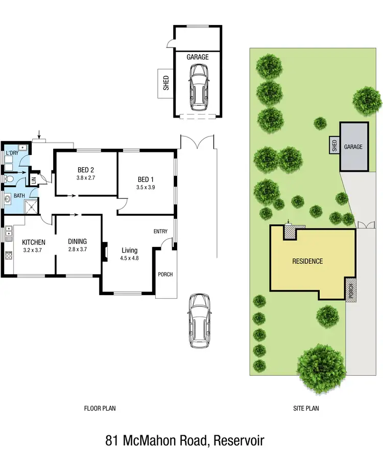 Floorplan of Homely house listing, 81 McMahon Road, Reservoir VIC 3073