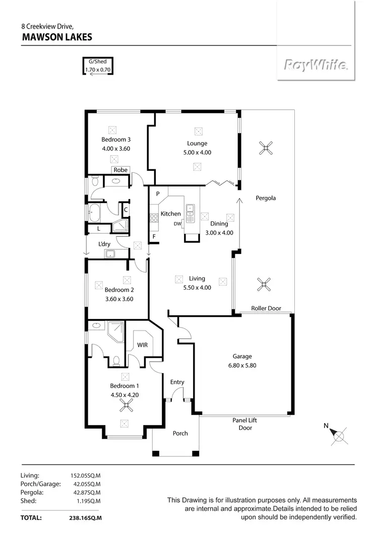 Floorplan of Homely house listing, 8 Creekview Drive, Mawson Lakes SA 5095