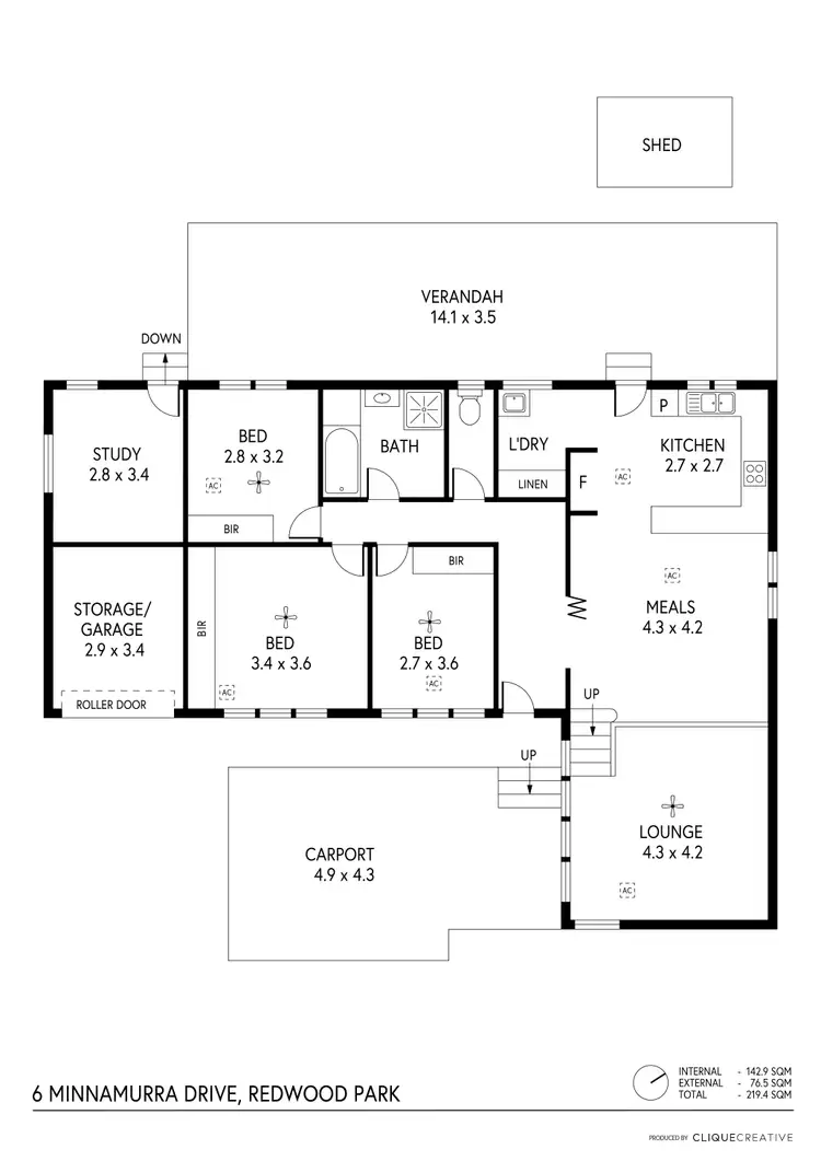 Floorplan of Homely house listing, 6 Minnamurra Drive, Redwood Park SA 5097