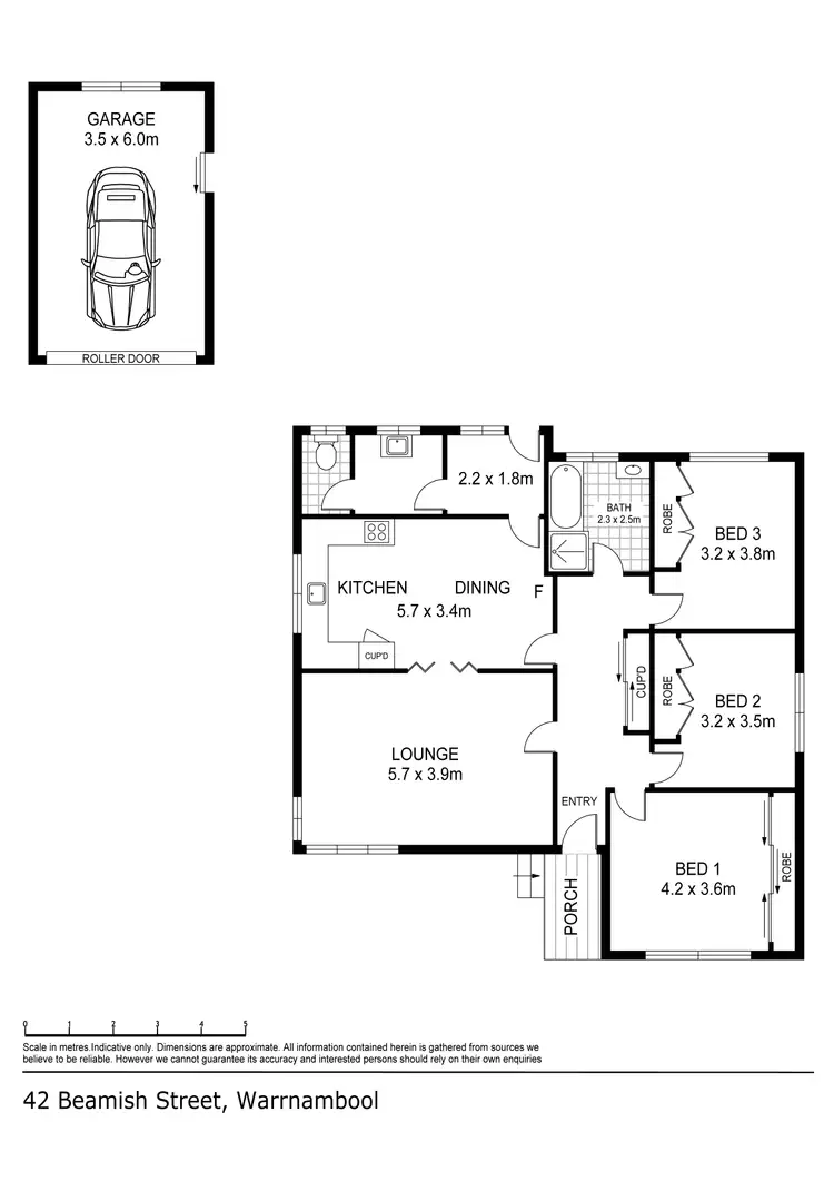 Floorplan of Homely house listing, 42 Beamish Street, Warrnambool VIC 3280