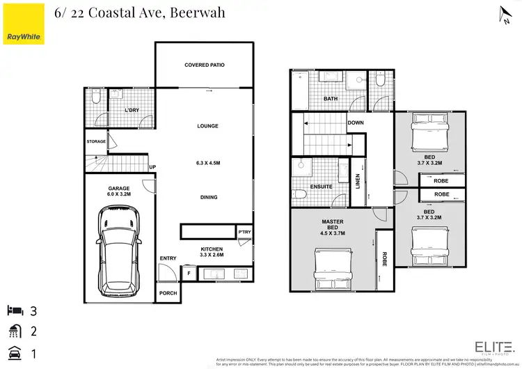 Floorplan of Homely house listing, 6/22 Coastal Avenue, Beerwah QLD 4519