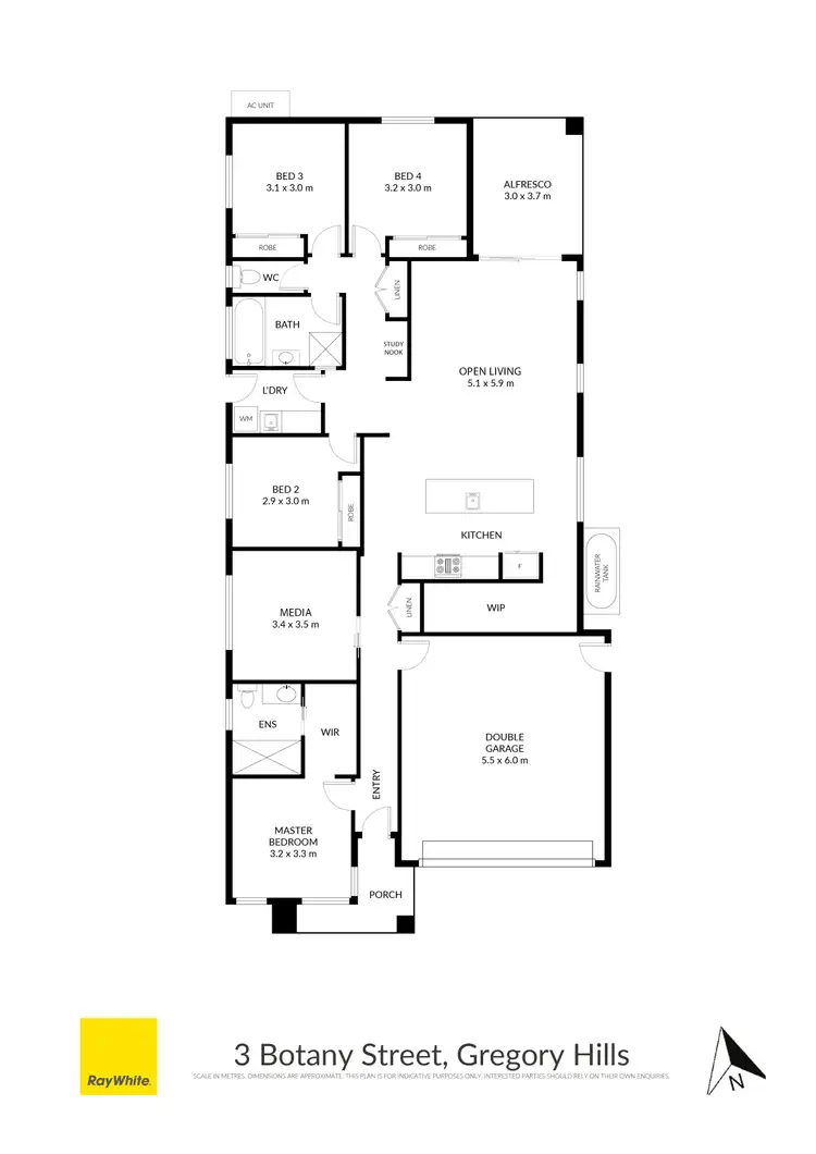 Floorplan of Homely house listing, 3 Botany Street, Gregory Hills NSW 2557