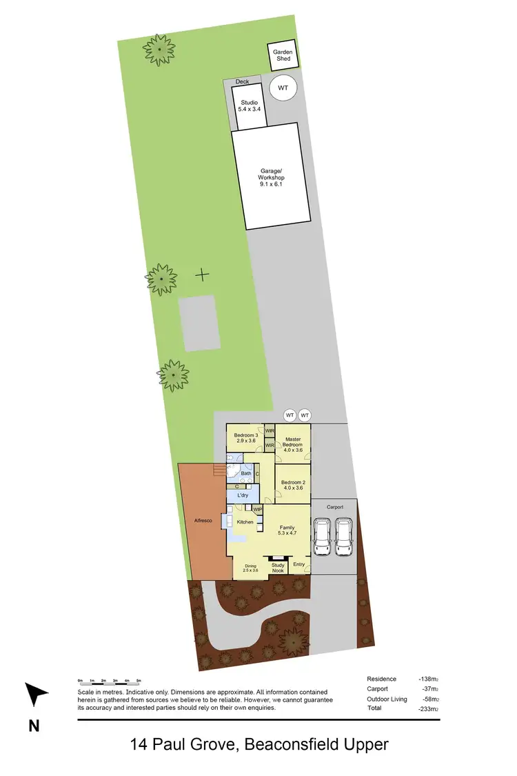 Floorplan of Homely house listing, 14 Paul Grove, Beaconsfield Upper VIC 3808